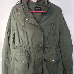 Love Tree Olive Utility Jacket for Women